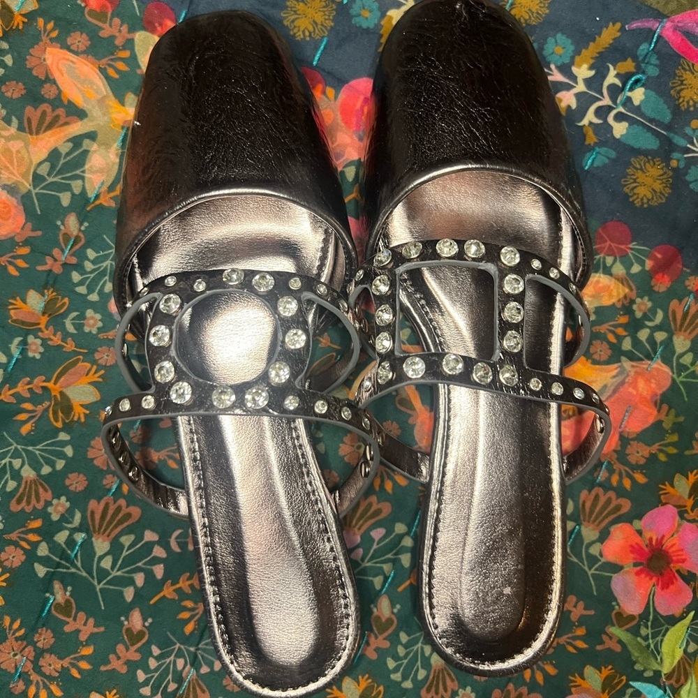 Chic silver Rhinestone Sandals - Picture 7 of 7